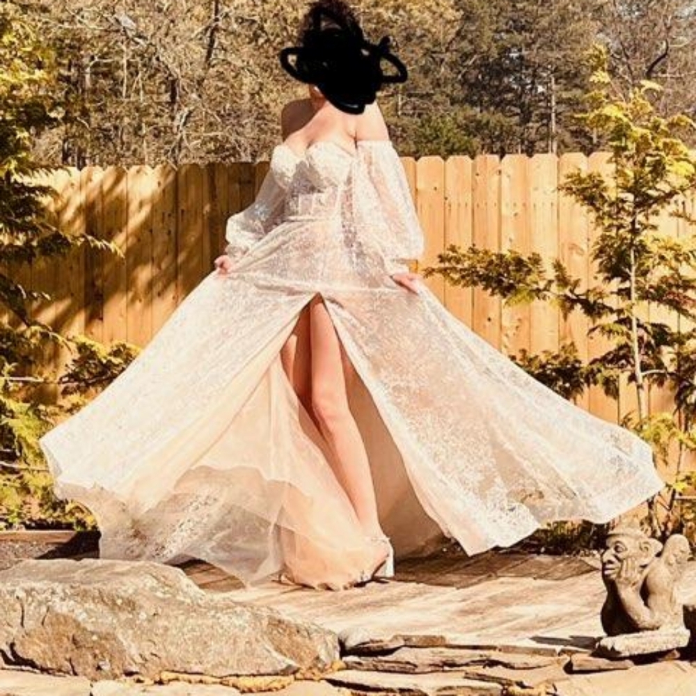 Boho prom dress